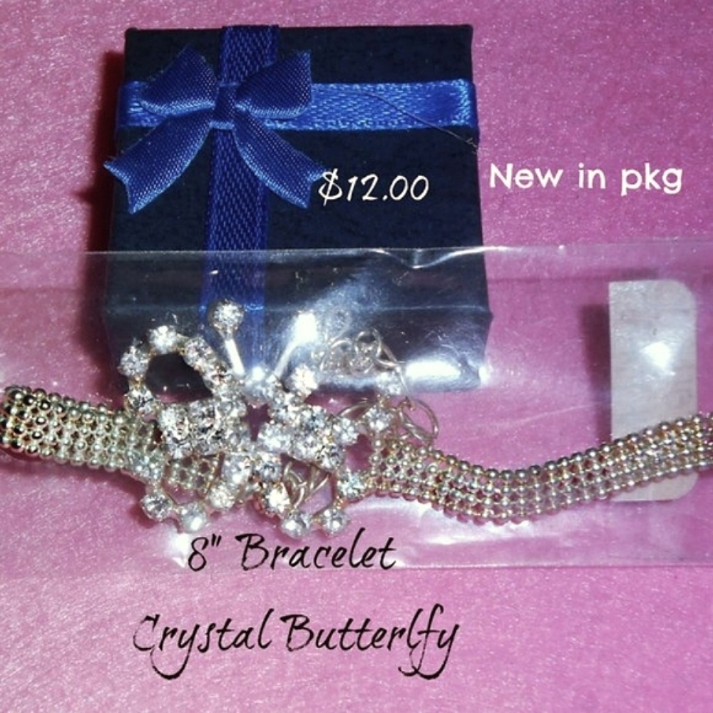 FREE Crystal Butterfly Bracelet